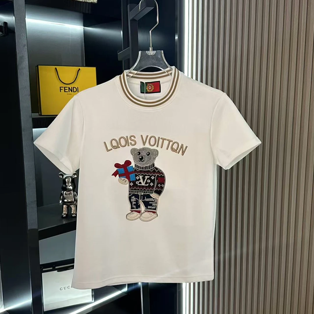 XIANGCHAO/鑫昂潮男士秋冬款轻奢时尚百搭潮流休闲T恤K912