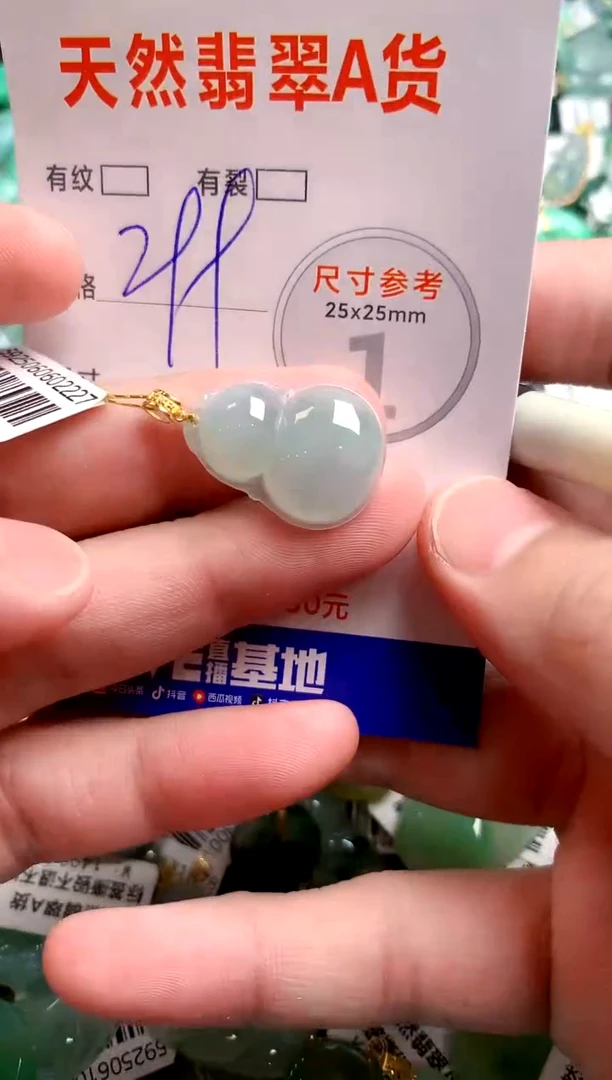 翡翠18K金镶嵌颈饰0295997179