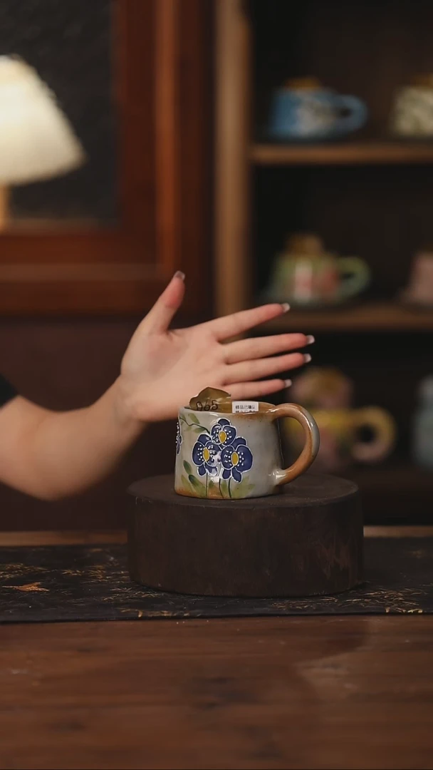 陶瓷景德镇高温釉下手绘陶瓷065