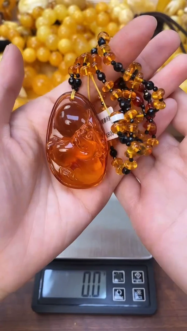 裸石琥珀未镶嵌天然琥珀蜜蜡