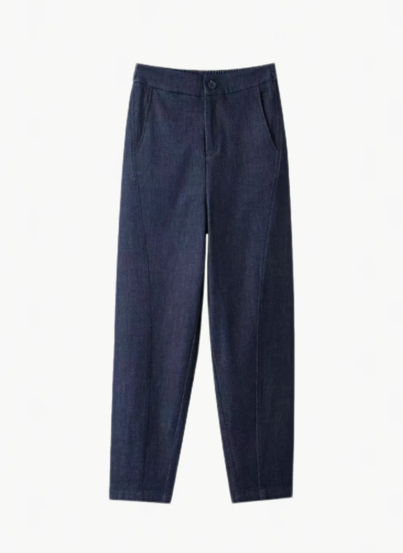 【渝梦定制】牛仔面料不褪色复古休闲镰刀牛仔裤显瘦时尚牛仔裤女裤