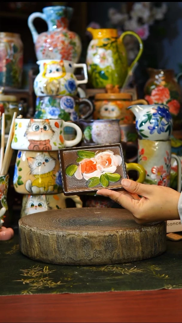 陶瓷30景德镇手工手绘釉下彩