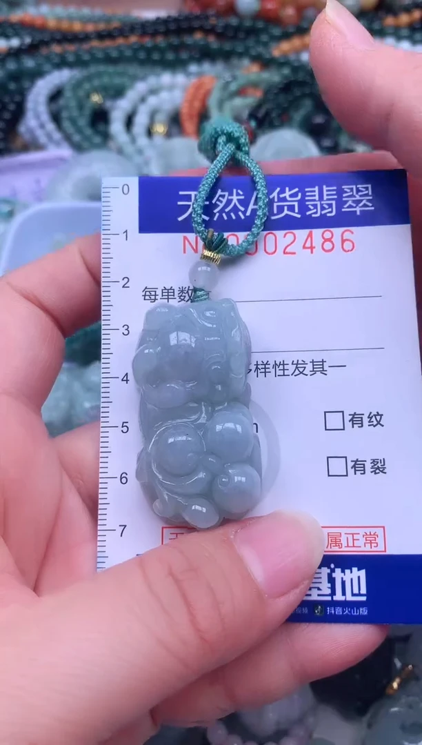 颈饰未镶嵌翡翠天然翡翠