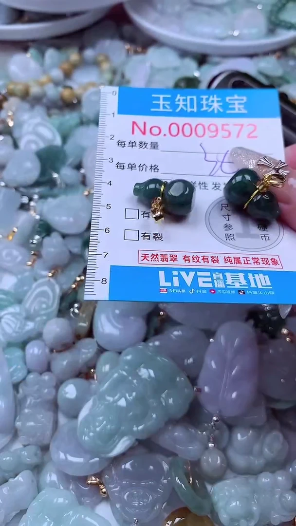 翡翠未镶嵌吊坠(不含链)9572