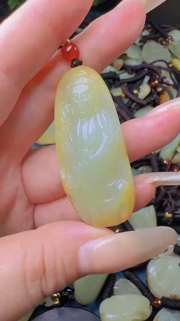 和田玉未镶嵌颈饰78