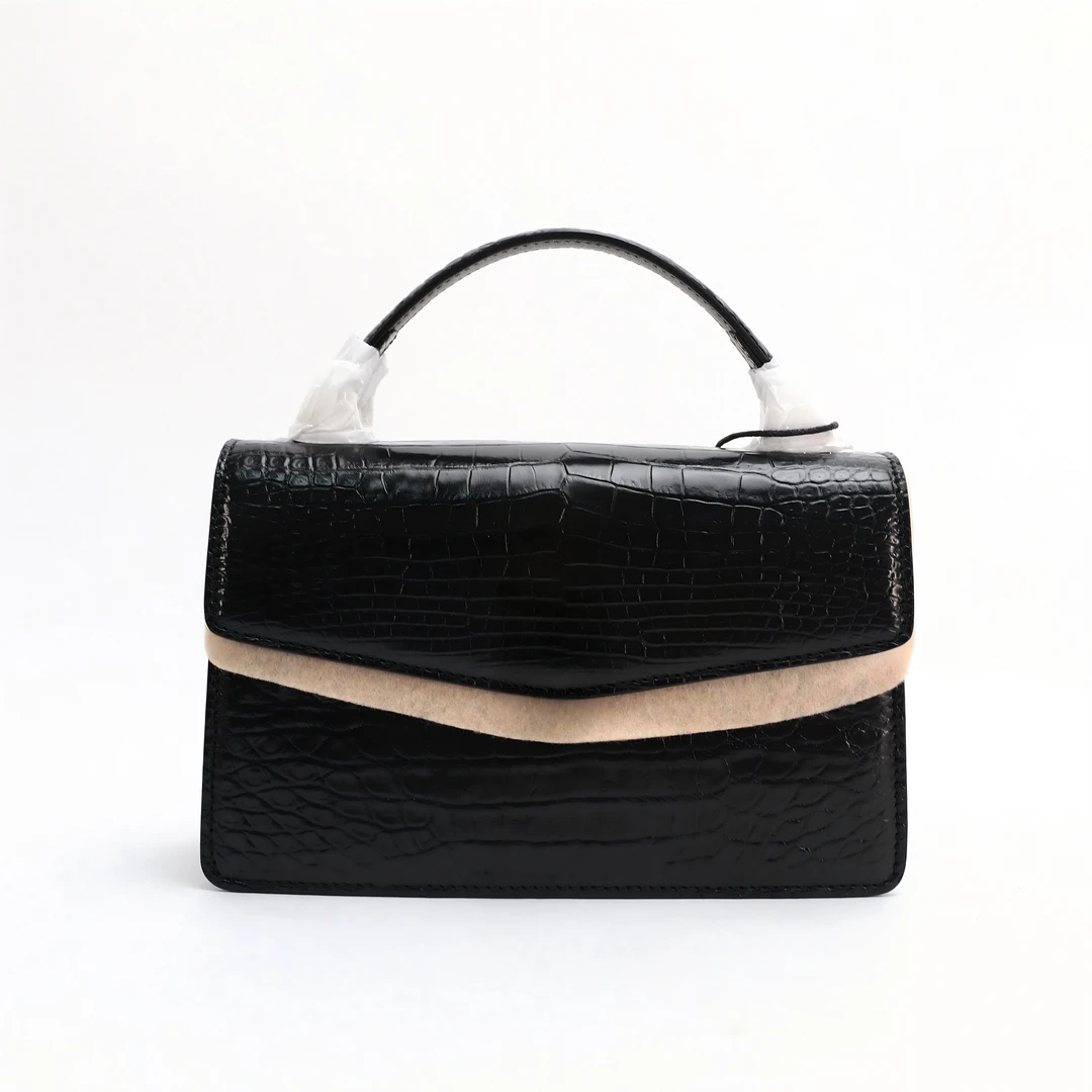 【折】时代品牌【宝-手提包】鳄鱼皮 高级时尚单肩斜挎手提包 D10925
