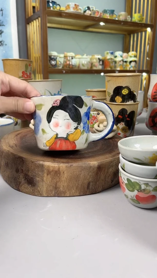 【闪购商品】瓷片景德手绘陶瓷高温釉下彩陶瓷