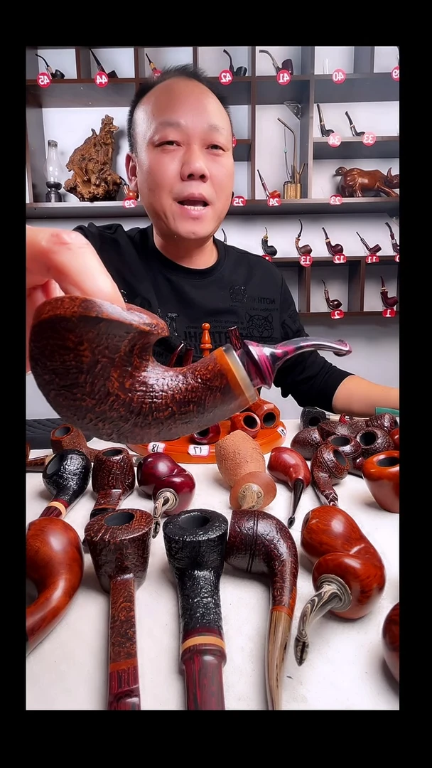意大利石楠木手工打磨烟斗425