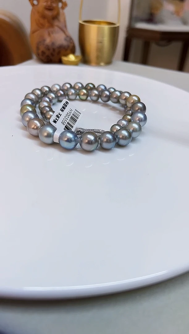 银S925镶嵌颈饰海水珍珠8-11mm