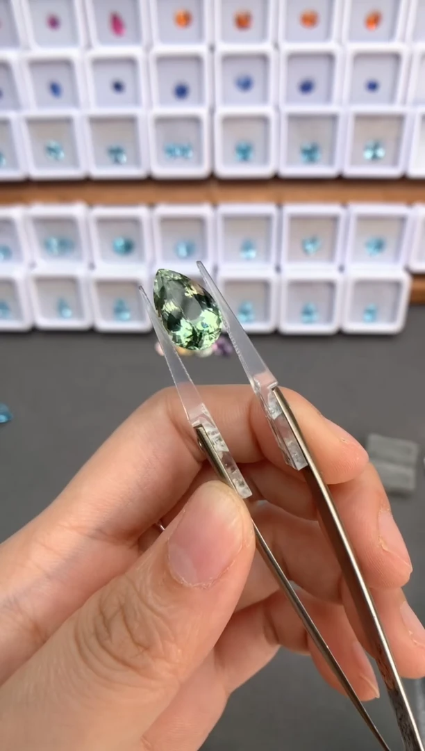 未镶嵌裸石定制海蓝宝石6.6ct