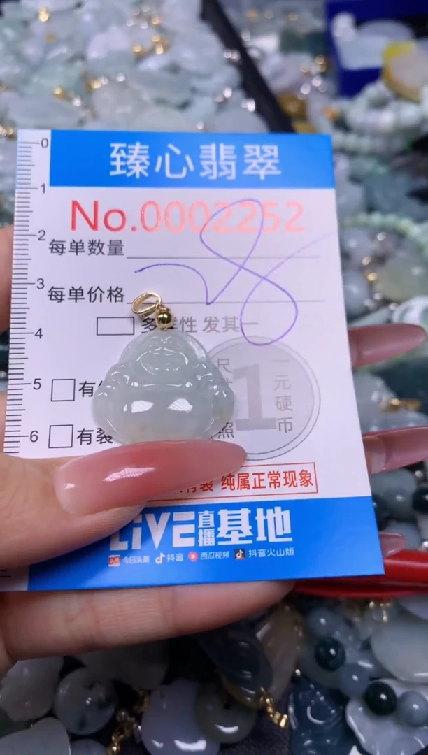 【闪购商品】翡翠颈饰未镶嵌含绳0002252