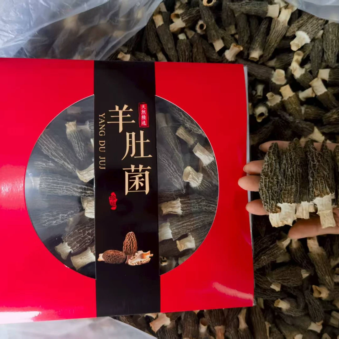 精品羊肚菌5-7公分礼盒装净含量250g