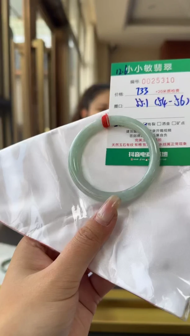 未镶嵌手镯翡翠A货手镯/微瑕