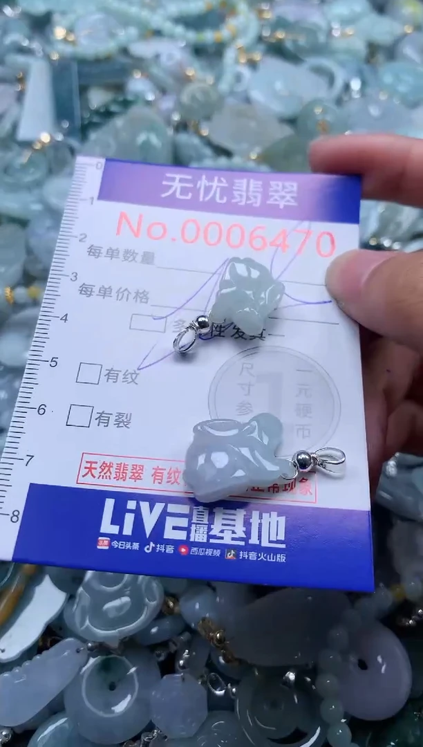 翡翠未镶嵌吊坠(不含链)6470多样性发其一