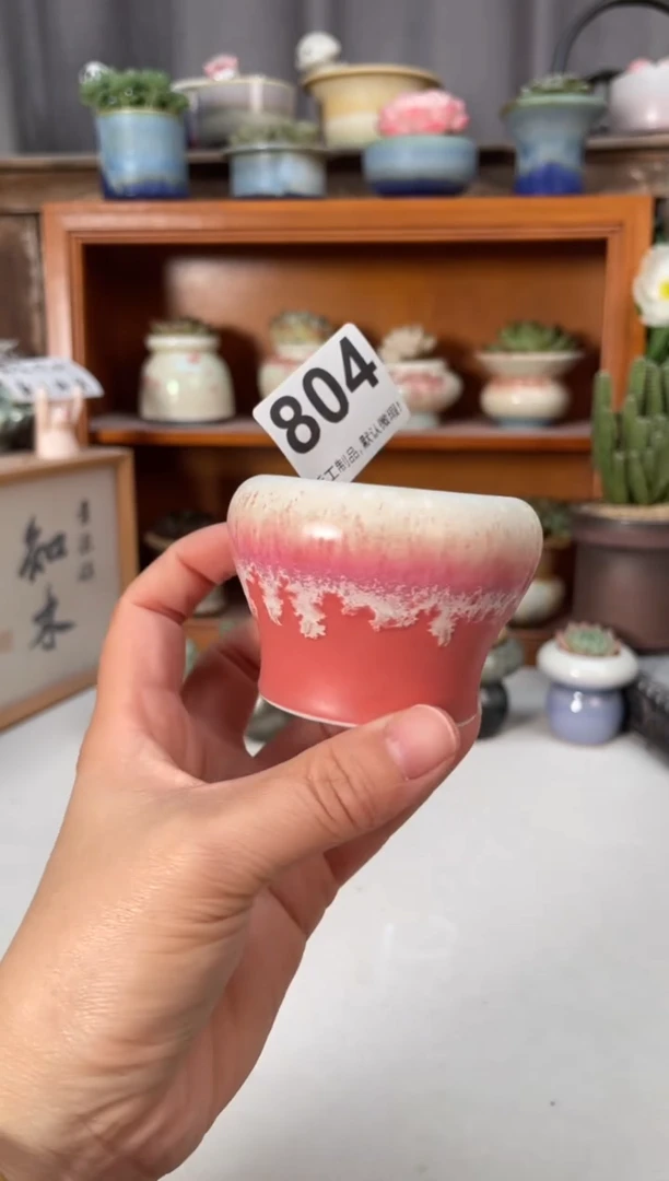 瓷片804知木小芳花盆
