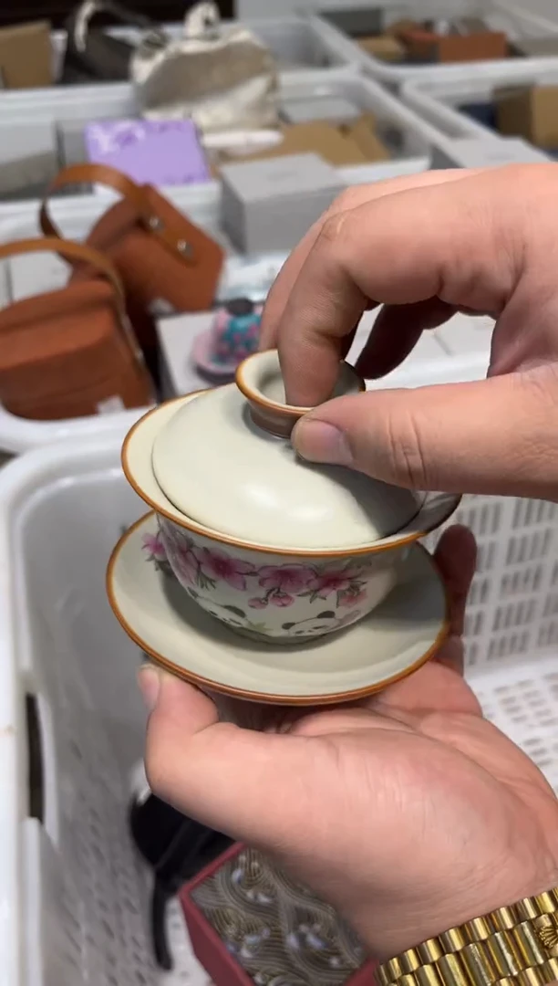 熊猫盖碗茶具茶具茶具