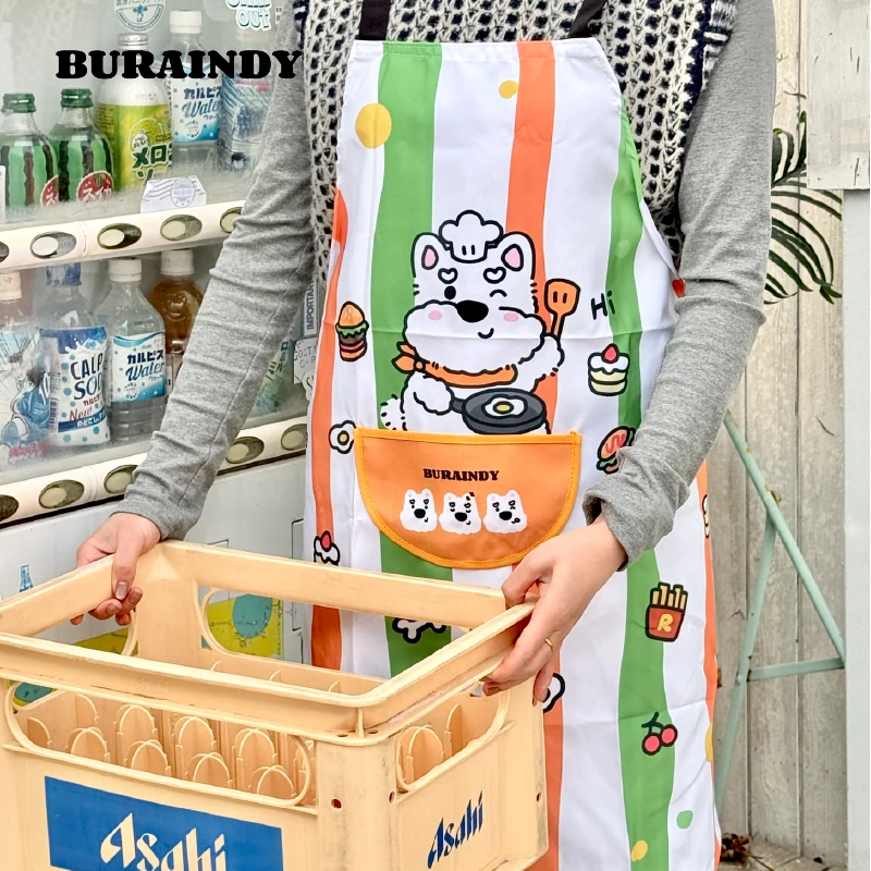 【BURAINDY】雪纳瑞原创周边防水帆布围裙可爱家用宠物店耐磨防污