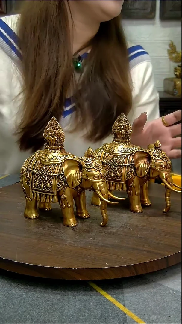 【闪购商品】吉象铜像造像收藏造像