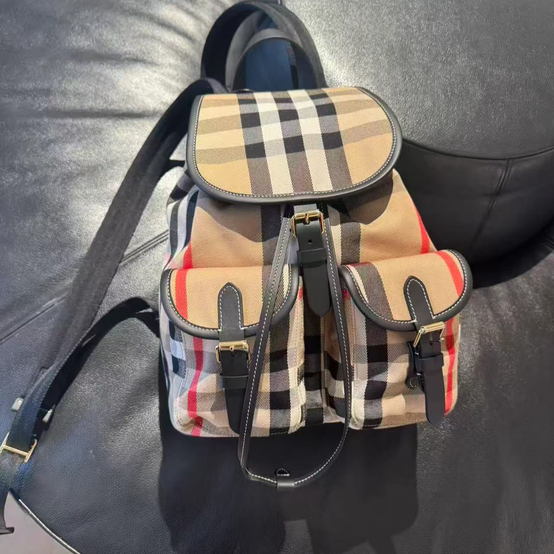BURBERRY/博柏利巴宝莉 经典格纹 双肩背包