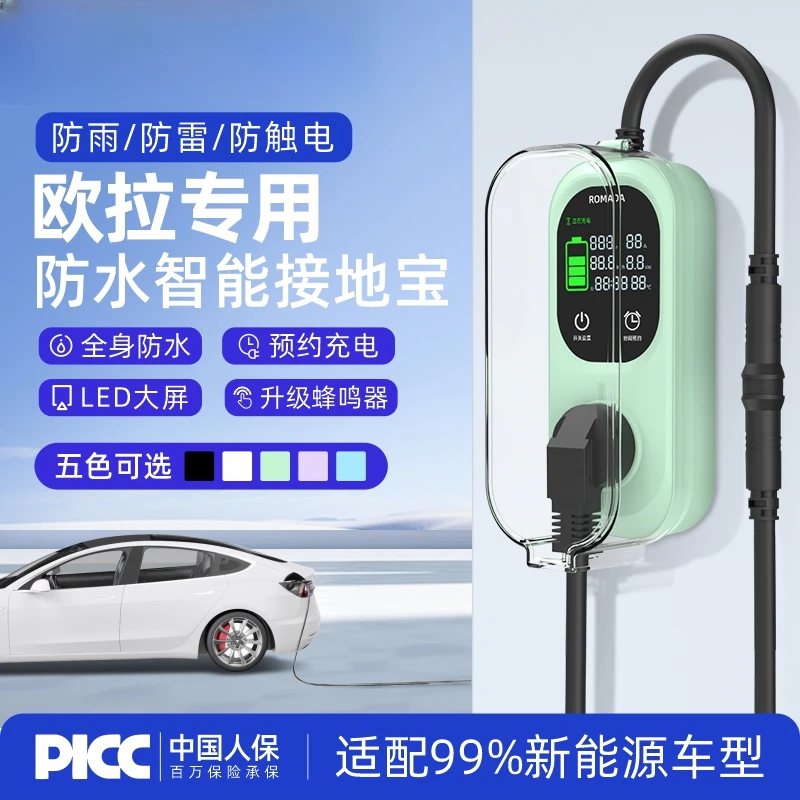 长城欧拉好猫黑猫芭蕾猫接地宝专用免地线宝白猫R1新能源车充电iQ