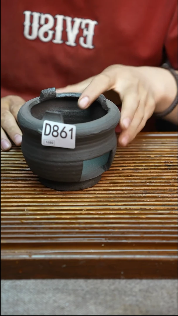 万古烧粗陶手工手做茶具