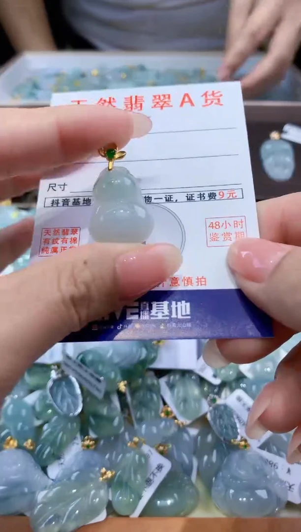 颈饰未镶嵌翡翠天然翡翠A货挂件