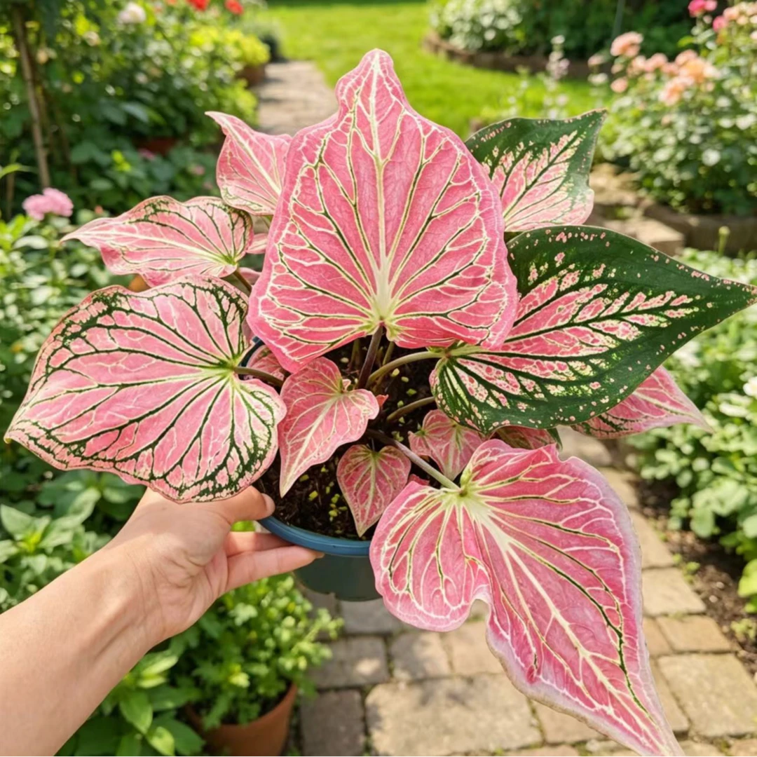 BLD【彩叶芋】一物一拍观叶辐射绿植室内耐阴好养观叶桌面景观花卉