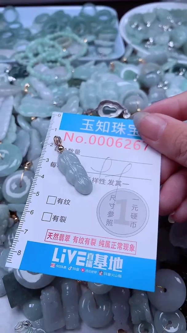 翡翠未镶嵌吊坠(不含链)6267