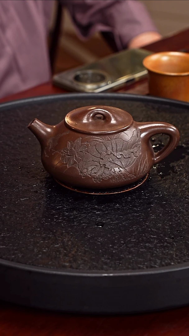 茶壶紫砂赵小俊 景舟石瓢152  老紫泥 310毫升