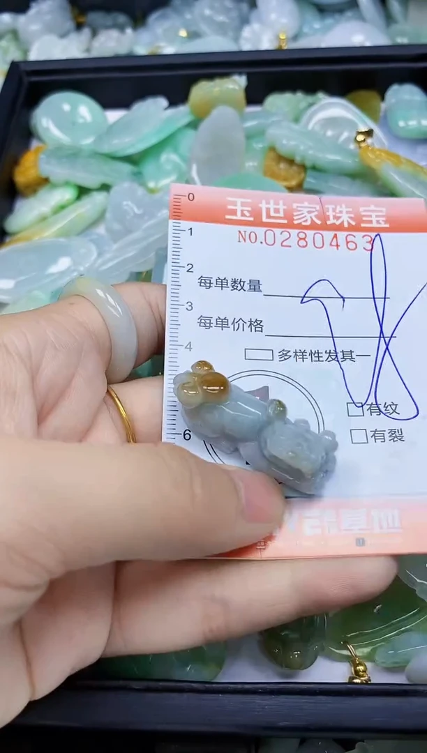 翡翠未镶嵌颈饰闪购0280463