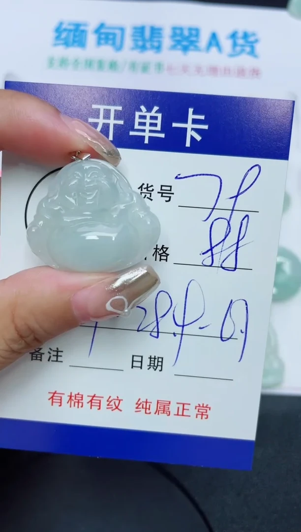 翡翠未镶嵌吊坠(赠链)79
