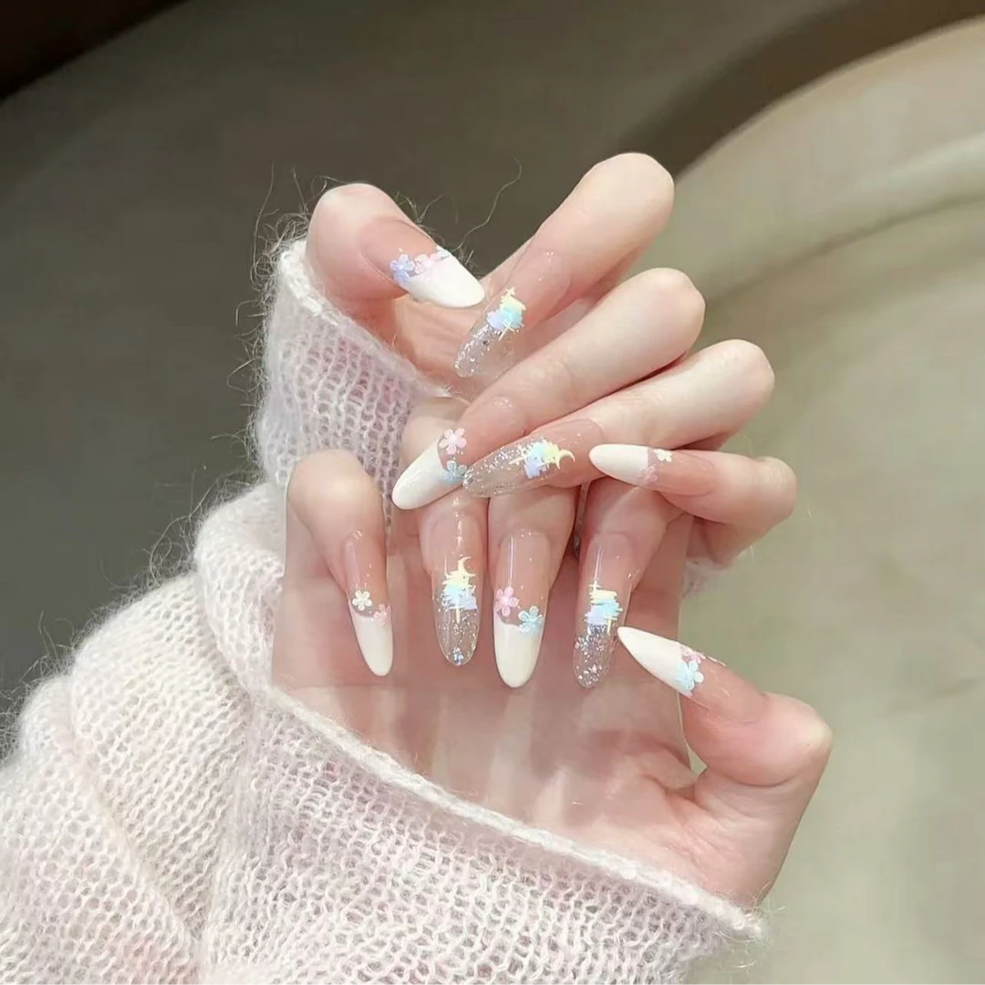 【油画情诗】新款高品质纯手工穿戴甲手绘油画浮雕感