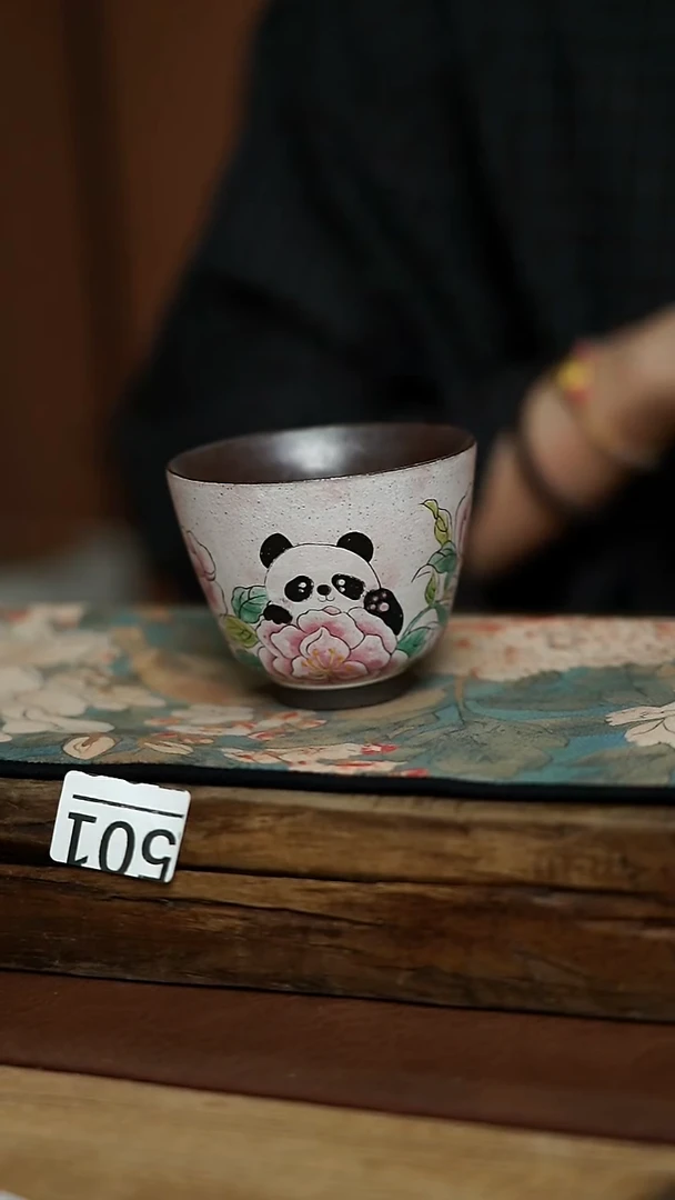 福利！！设计师系列 粉熊猫主人杯