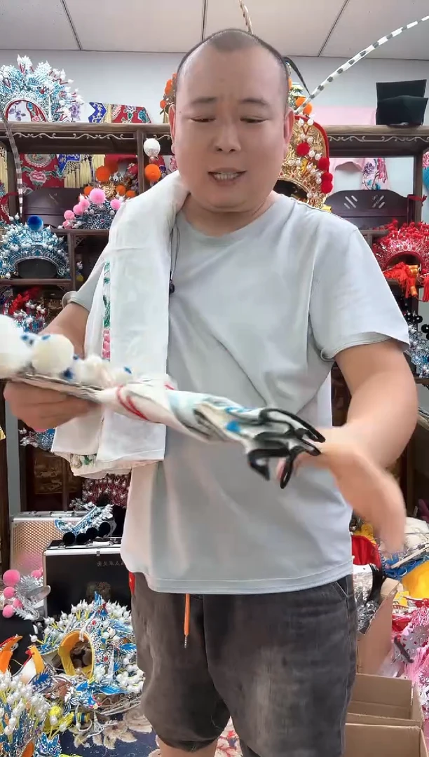 嘉****耀戏曲白色扎巾