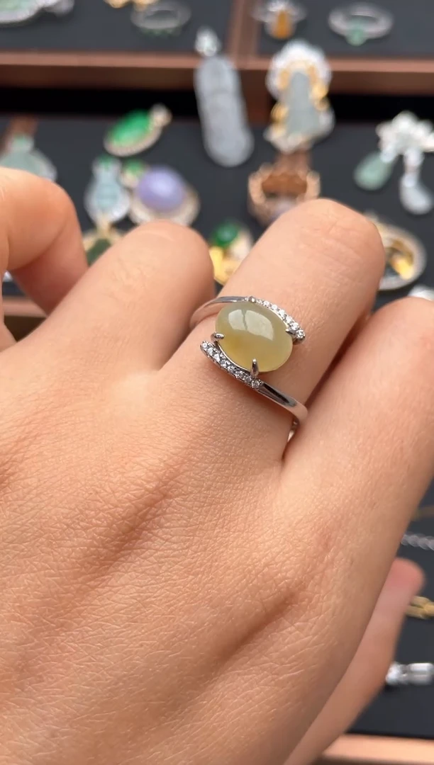 银S925镶嵌戒指翡翠1111111111111111111