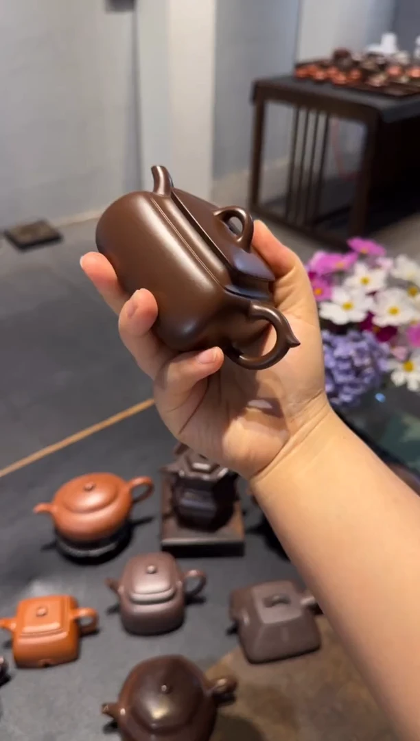 茶壶紫砂长四方 紫砂壶