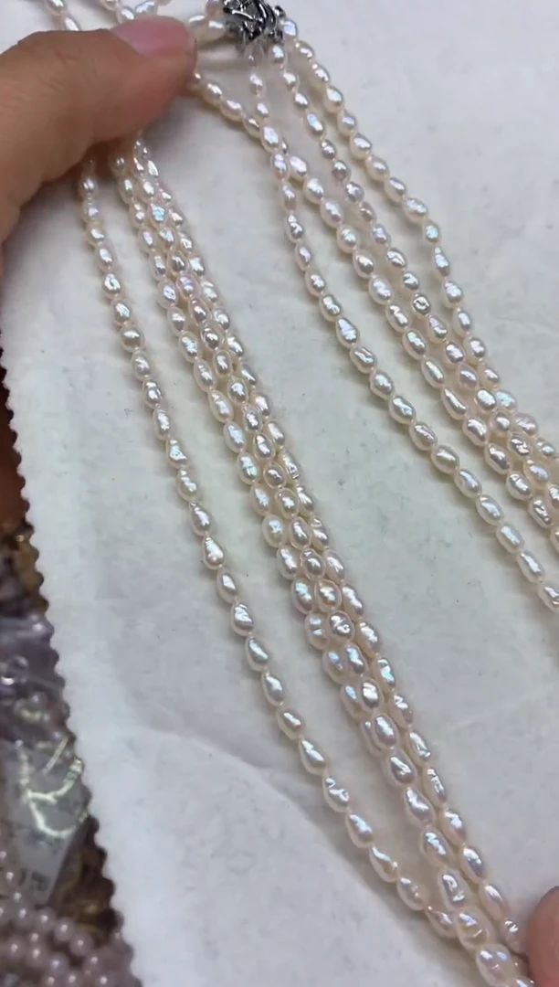 淡水珍珠合金项链多样性发其一，非无暇