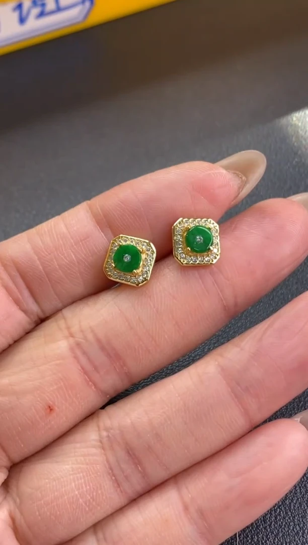 颈饰银S925镶嵌翡翠净货15692