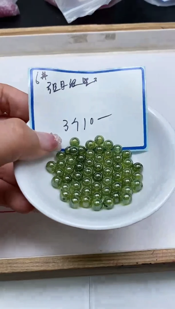 裸石未镶嵌红宝石M461 绿宝石6mm3个10元