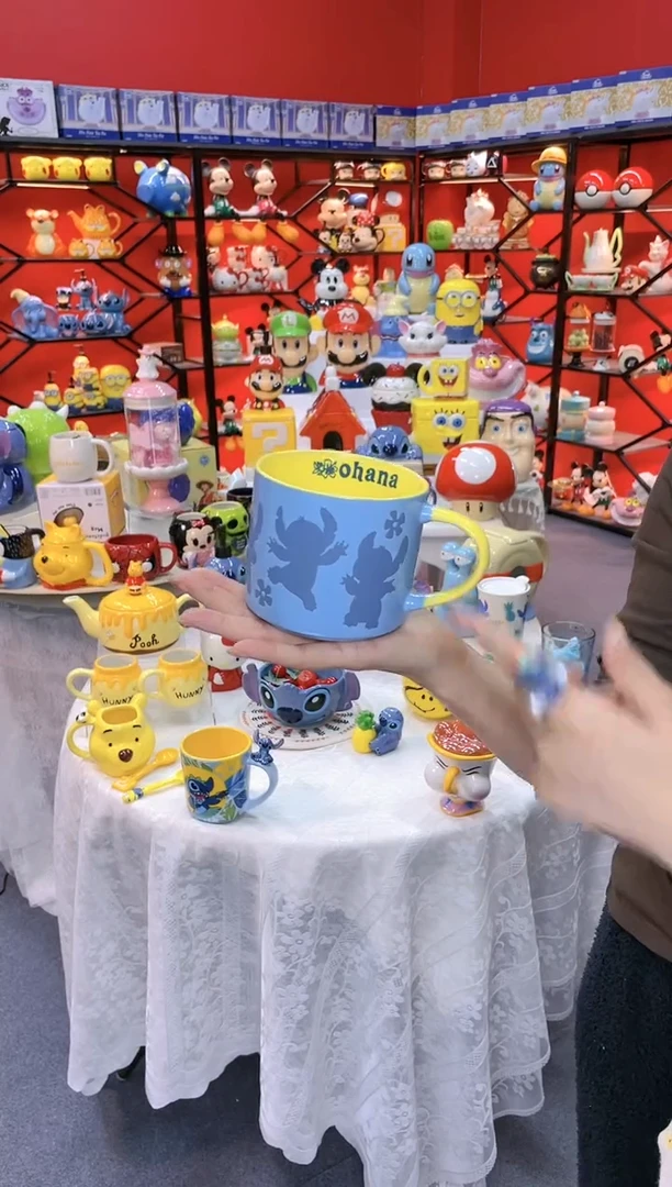 【闪购商品】1@@陶瓷杯史迪仔杯子