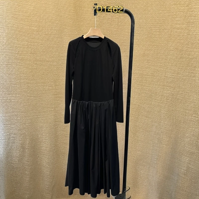 经典拼接款法式优雅A字连衣裙 YB52FD1462