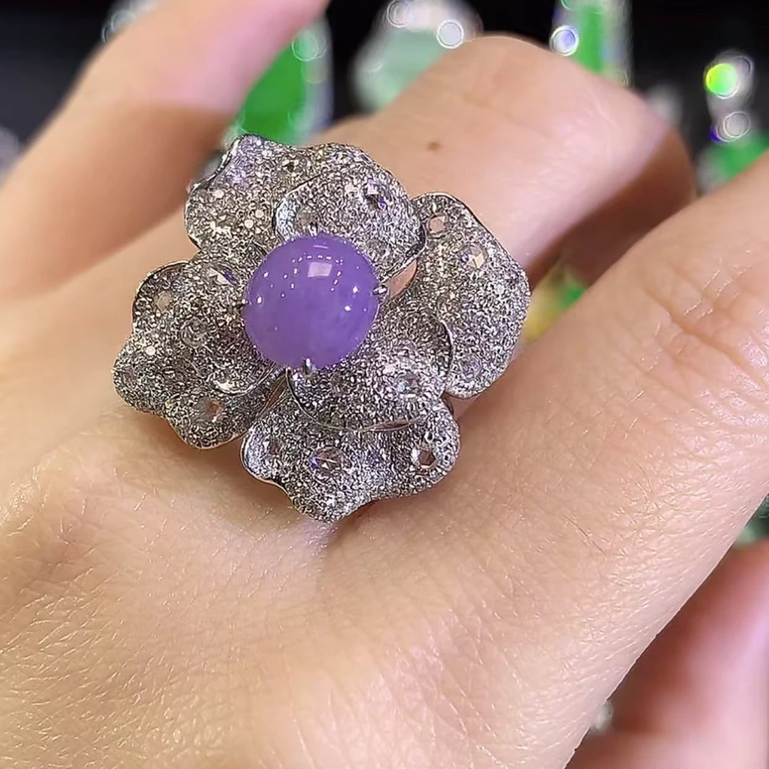 18K金镶翡翠33戒指