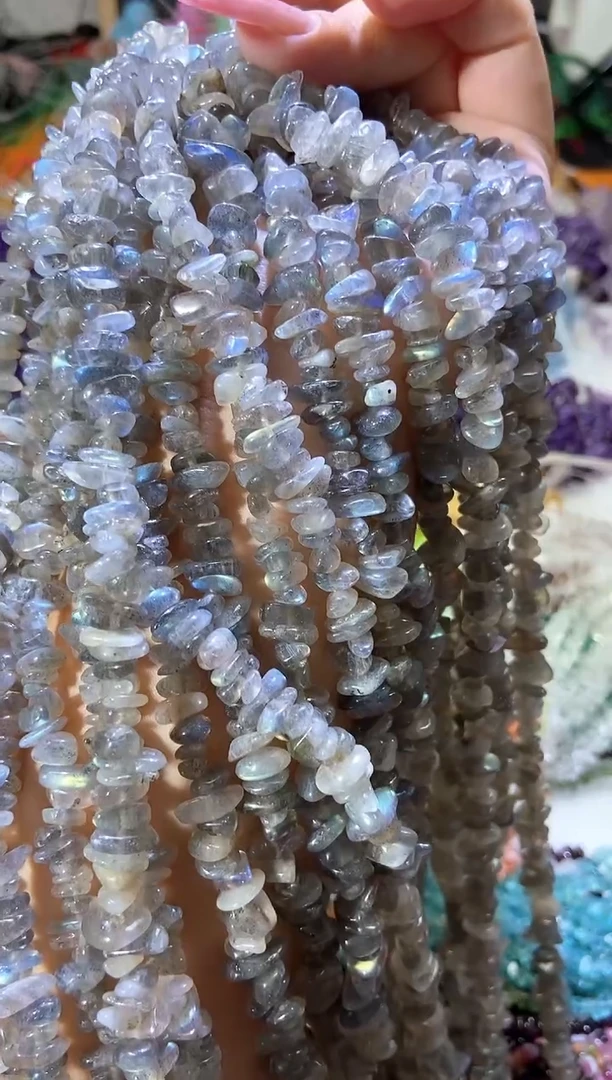 水晶珠宝半成品未镶嵌灰月光