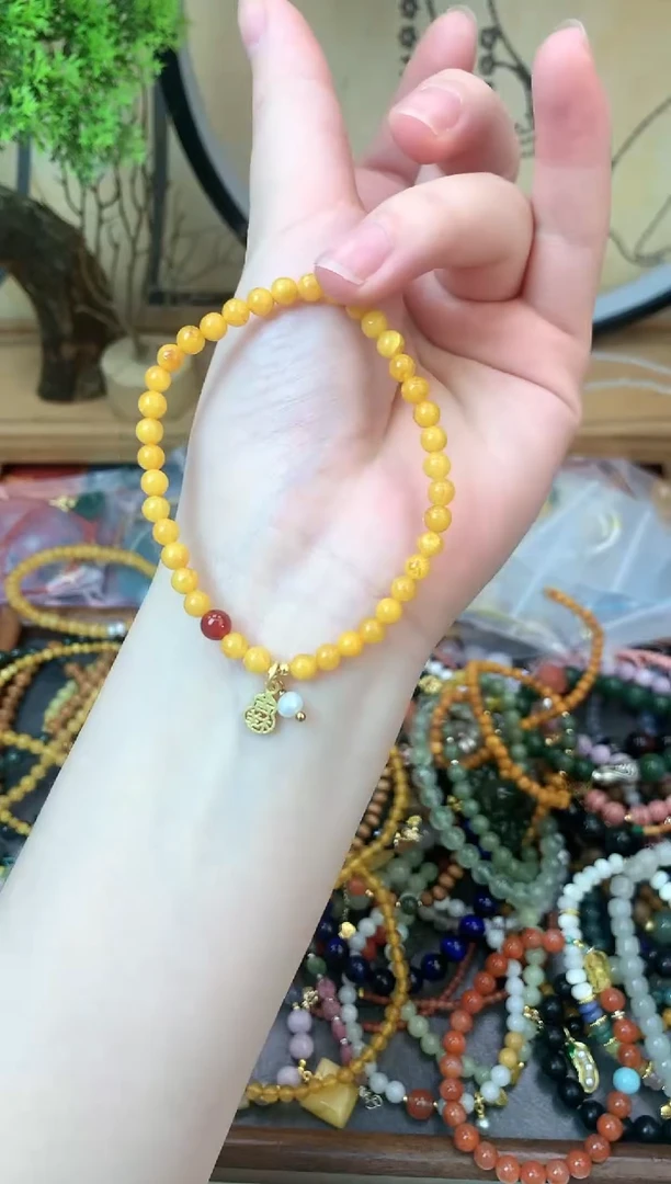 【闪购商品】琥珀手链未镶嵌330手串