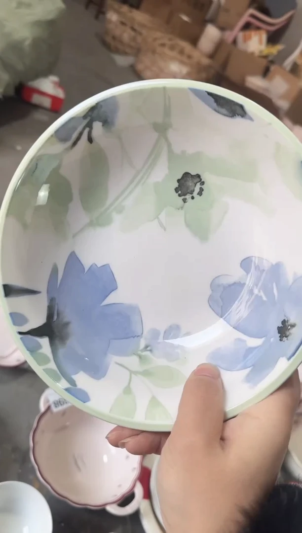 【8寸★4个】黑点针眼属正常陶瓷都有介意慎拍微瑕破损包赔