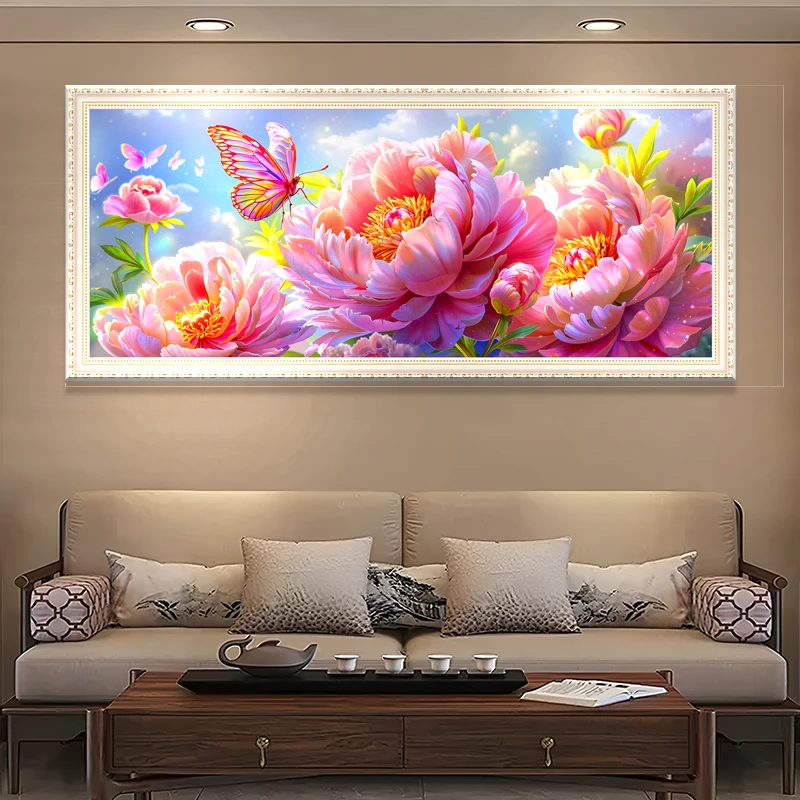 唐小七十字绣2025新款手工自己绣现代简约花开富贵客厅卧室装饰