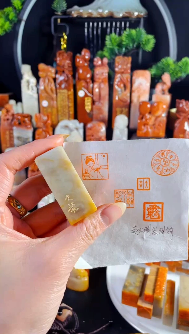 巴林石印石手工篆刻《人物》2.0