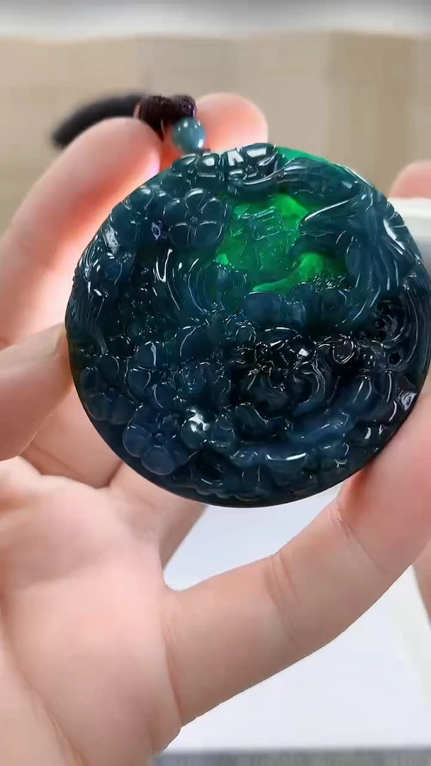 【闪购商品】定制翡翠未镶嵌5152bb-毛货挂件87