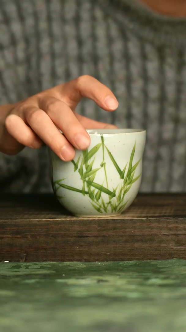 瓷器青诗集手工手绘瓷器