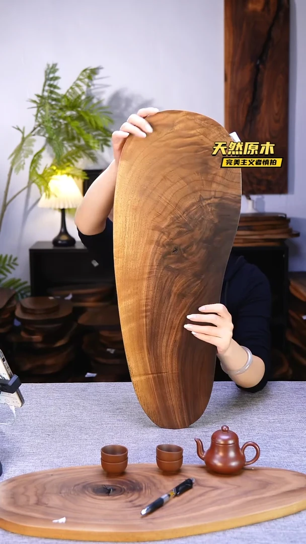 木北美黑胡桃原木.干裂疤结不属于商品质量问题完美主义者慎拍